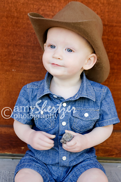 Bozeman baby poses for a photo in his cowboy hat