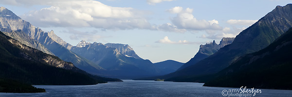 The majestic view of Upper Waterton Lake