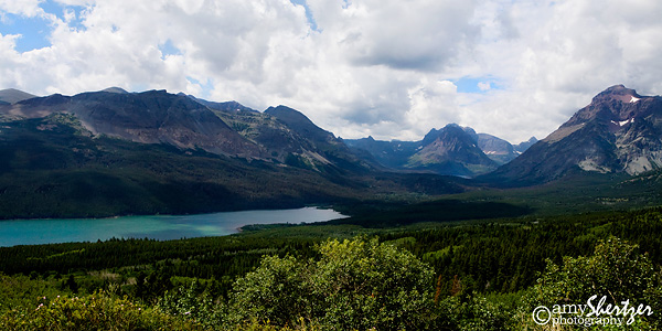 Overlooking the Two Medicine Valley in Glacier National Park