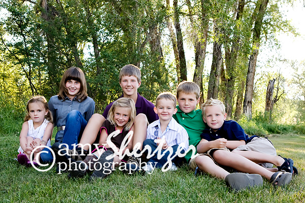 Cousins gather for a relaxed portrait