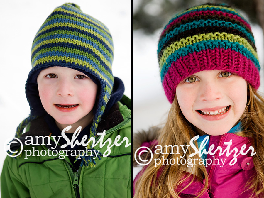 A Bozeman brother and sister are dressed for winter.