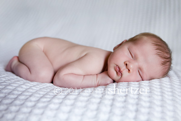 A Bozeman newborn baby sleeps peacefully