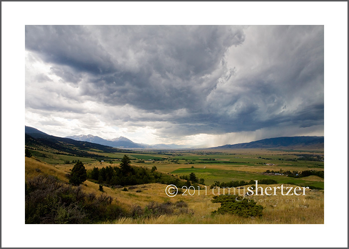 A storm rolls into the Paradise Valley in Southwest Montana.