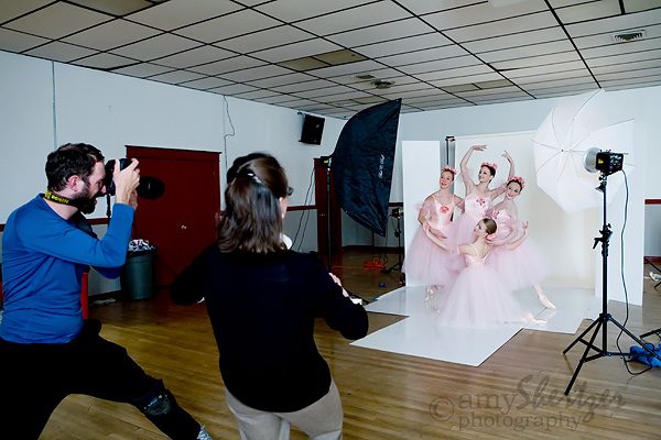 Rab Cummings photographing Montana Ballet Company dancers